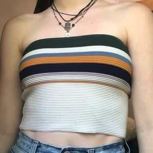 pacsun striped tube top 🌞